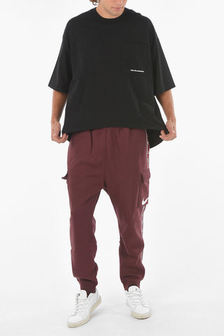  Oversized Fit Crew-Neck T-shirt with Breast Pocket