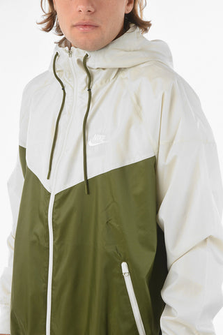 Two Tone Lightweight Windbreaker Jacket with Hood