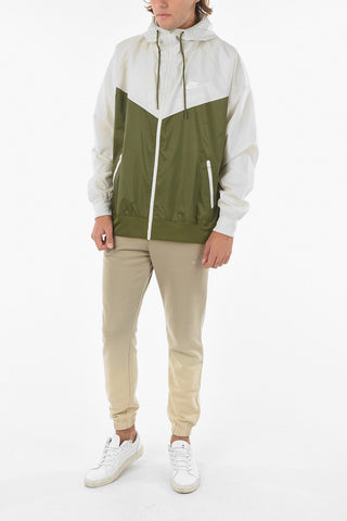 Two Tone Lightweight Windbreaker Jacket with Hood