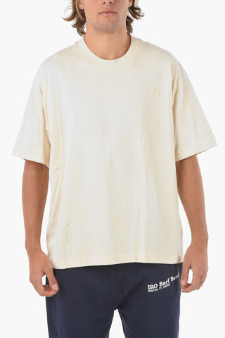 Cotton Crew-neck T-shirt With Embroidered Logo