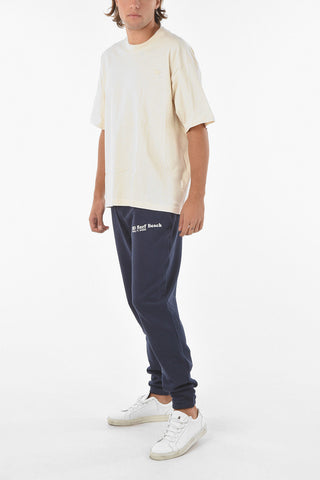 Cotton Crew-neck T-shirt With Embroidered Logo