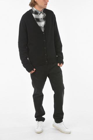 Heavy Cashmere Cardigan with V-Neck