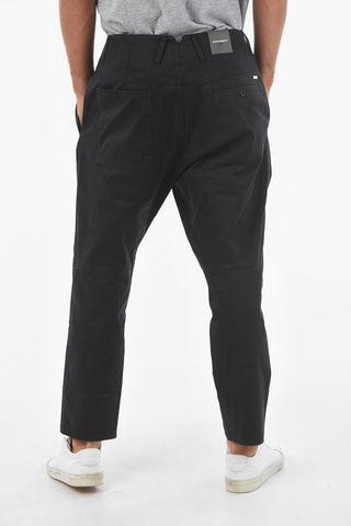 Pleated ELASTIC AVIATOR FIT Button Closure Pants