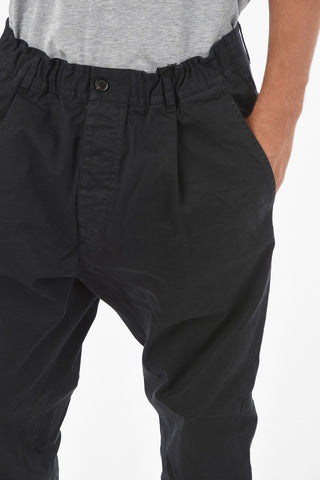 Pleated ELASTIC AVIATOR FIT Button Closure Pants