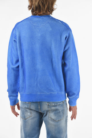 Crewneck COOL FIT Sweatshirt Sponged Effect