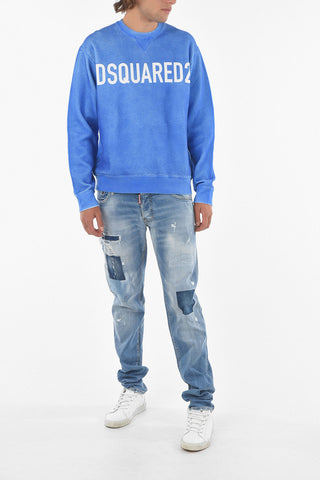 Crewneck COOL FIT Sweatshirt Sponged Effect