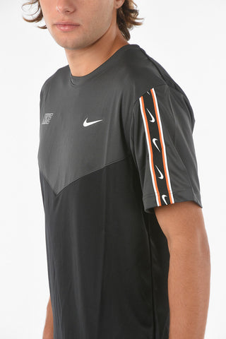 Two-Tone T-shirt with Logo-Print