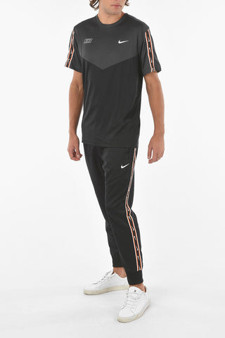Two-Tone T-shirt with Logo-Print