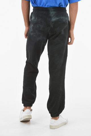 Acid Wash Effect Cotton Joggers
