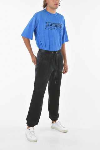 Acid Wash Effect Cotton Joggers