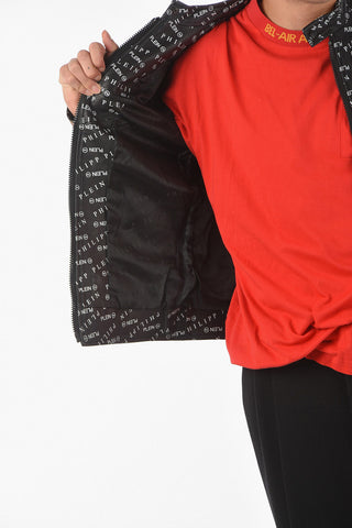 HOMME Giubbotto in Pelle FLAME con Motivo Monogram