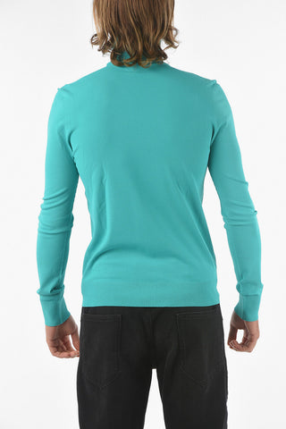 Turtleneck Stretch Fabric Sweater