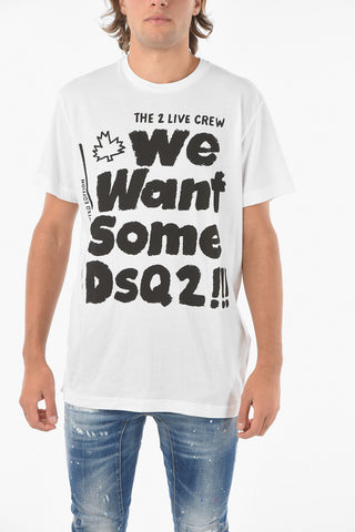 Printed THE 2 LIVE CREW CIGARETTE FIT Crewneck T-shirt