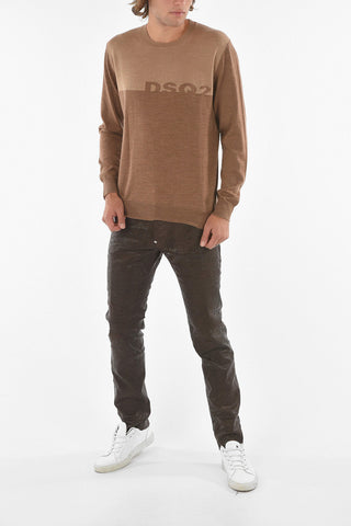 Logoed Crewneck Double Tone Pullover