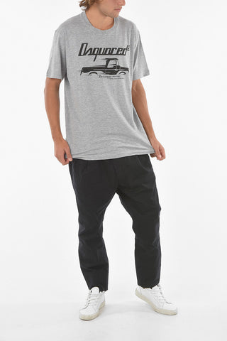Flamed Cotton HIGH SPEED COOL FIT Printed T-shirt
