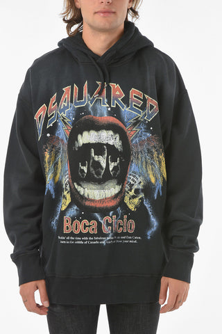 Printed BOCA CICIO SLOUCH FIT Hoodie Sweatshirt
