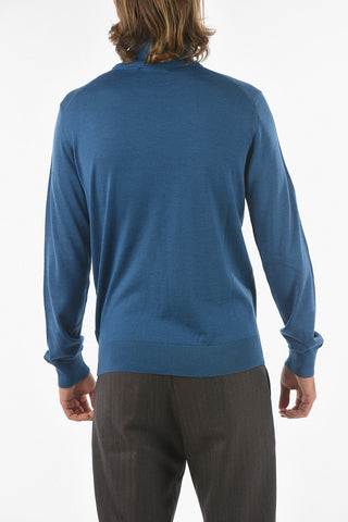 Turtle Neck Wool Silk Blend Sweater