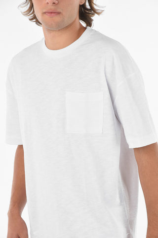 Knitted RATANO T-shirt with Breast Pocket