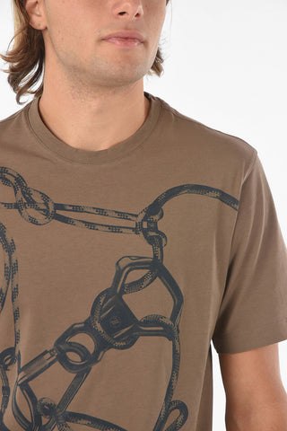 ZZEGNA Short Sleeved Printed T-shirt