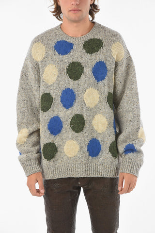 Maglione Girocollo Dots In Lana