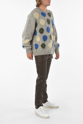Maglione Girocollo Dots In Lana