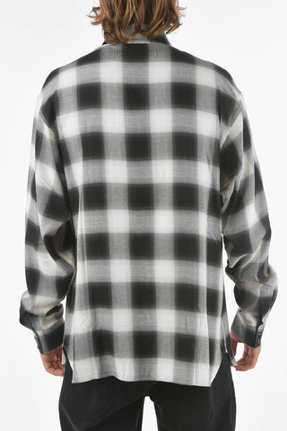 Camicia Tartan collo Italiano con Bottoni Automatici