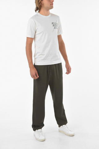 ZZEGNA Short Sleeved Logo Printed T-shirt