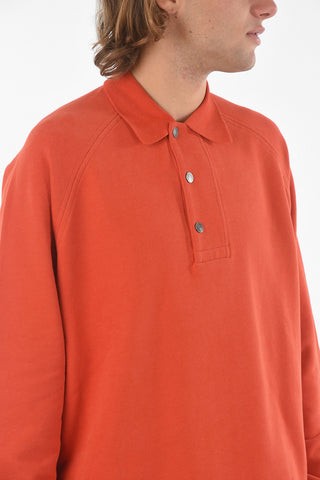 Brushed Cotton ZZEGNA Polo With Snap Buttons