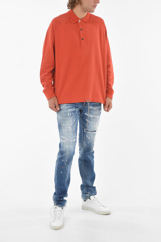 Brushed Cotton ZZEGNA Polo With Snap Buttons