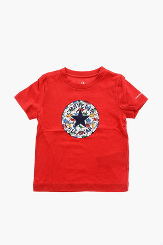 ALL STAR CHUCK TAYLOR t-shirt a tinta unita con stampa sul fronte