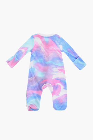 ALL STAR CHUCK TAYLOR Tie-Dye Effect Romper with Front Zip