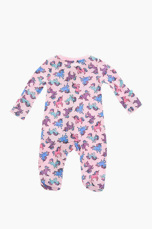ALL STAR CHUCK TAYLOR Unicorn Print Romper with Zip Closure