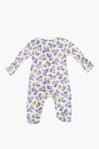 ALL STAR CHUCK TAYLOR Unicorn Print Romper with Zip Closure