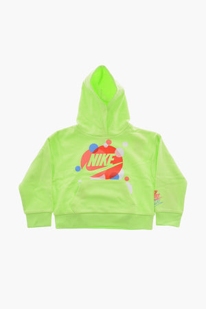 Neon-Kapuzenpullover mit Punkten
