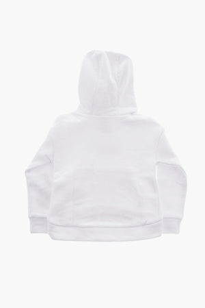 Uni Sweatshirt Aus Gebürsteter Baumwolle Mit Maxi-Aufgesetzter Tasche