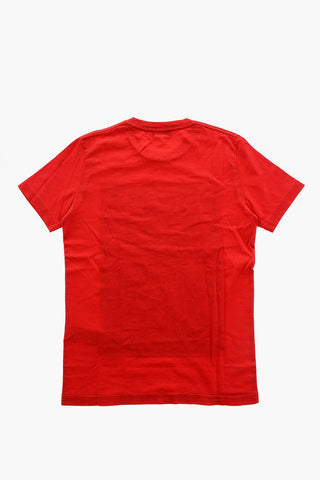 T-shirt Girocollo con Maxi Stampa Frontale
