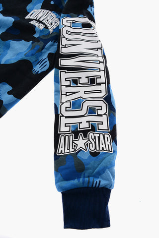 ALL STAR Felpa Effetto Camouflage con Cappuccio