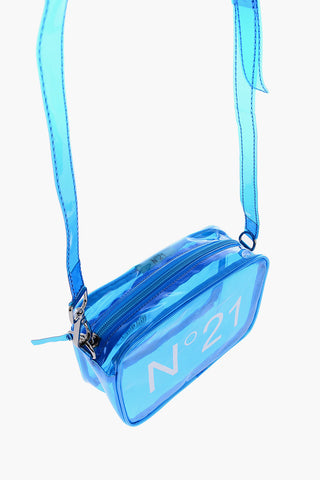 Borsa a Spalla Trasparente con Logo Stampato