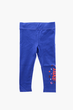 Stretch-Baumwoll-Leggings Mit Print