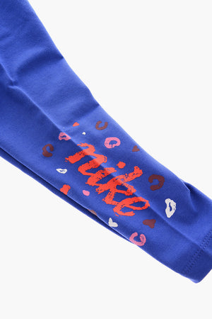Stretch-Baumwoll-Leggings Mit Print