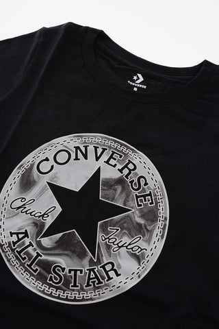 ALL STAR CHUCK TAYLOR 앞면 로고 프린트 크루넥 티셔츠