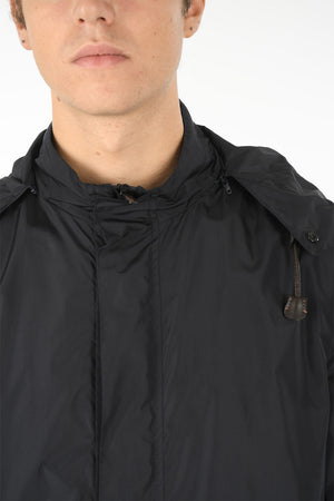 CC COLLECTION Windbreaker With Detachable Hood And Hidden Button Closure
