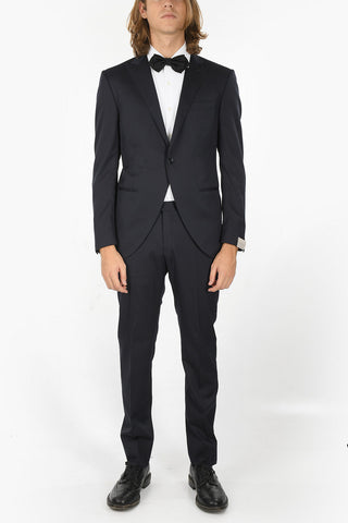 Peak Lapel Virgin Wool and silk CERIMONY ACADEMY Single Breasted Suit