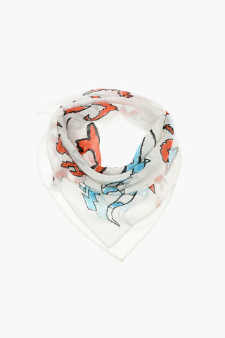 Cotton and Silk Printed foulard