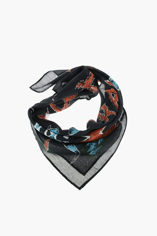 Foulard S-WREST  Stampato in Cotone e Seta