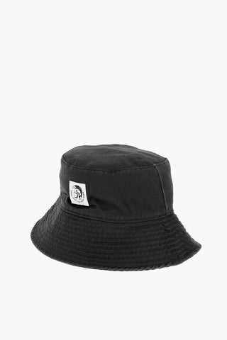 Cotton D-INDIG Bucket Hat with Logo Detail