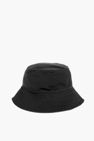Cotton D-INDIG Bucket Hat with Logo Detail
