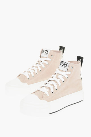 5cm Velour S-ASTICO High-Top Sneakers with Platform