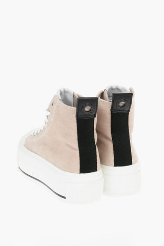 5cm Velour S-ASTICO High-Top Sneakers with Platform