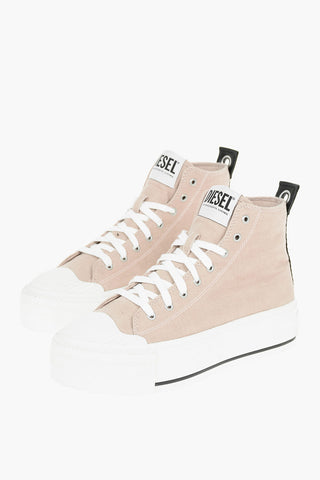 5cm Velour S-ASTICO High-Top Sneakers with Platform